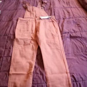 Concealed Snap-Button Denim Overalls (Forever 21)